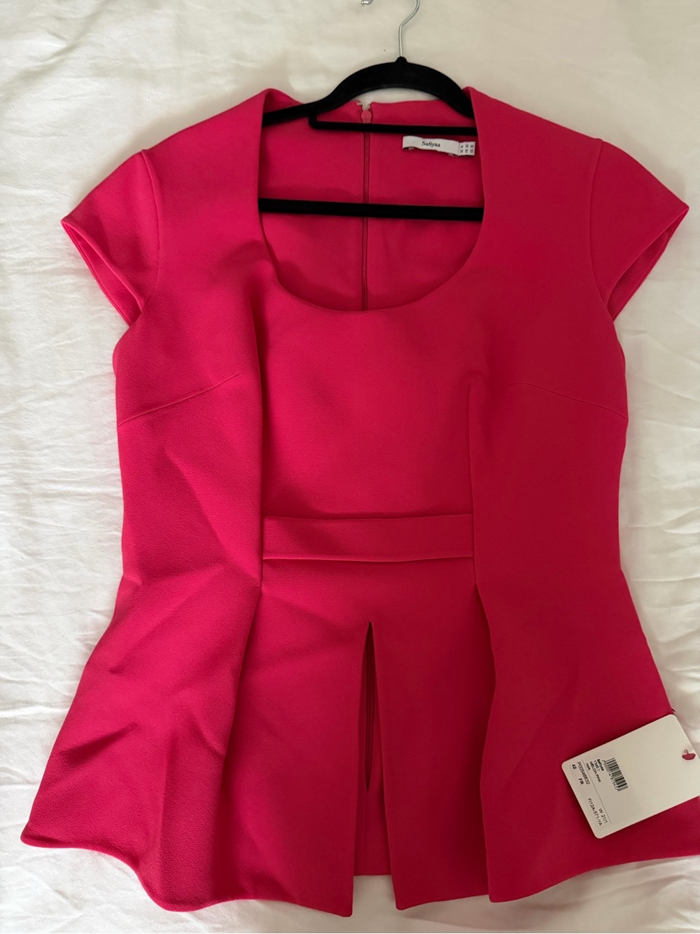 Safiyaa Sasha Crêpe Peplum Top